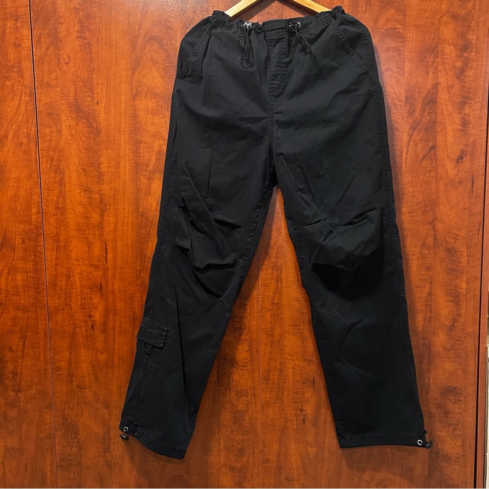 RETROD Jenova Solid Cargo Pants Cotton-Blen Black Women’s Size Medium
